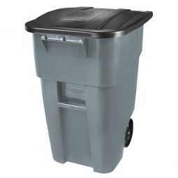 Mobiler Rollcontainer mit Deckel, Inhalt 189,3 Liter, grau, Deckel schwarz, (VE= 2 Rollcontainer)