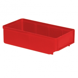 Regalkasten, rot, LxBxH 300x152x83 mm, Polystyrol-Kunststoff (PS), Gewicht 195 g