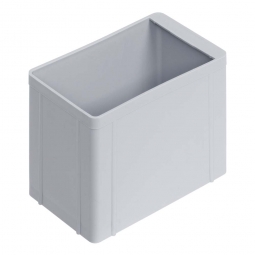 Einsatzkasten für Stapelbehälter 600x400 mm, LxBxH 137x87x110 mm, Farbe grau
