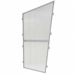 1x transparente Polyester-Seitenwand, links und rechts verwendbar, für universelle Überdachung TxH 2330x2250 mm