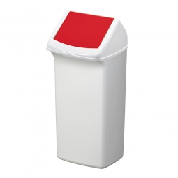 Abfall- und Wertstoffsammler mit Schwingdeckel, BxTxH 366x320x747 mm, 40 Liter, rot