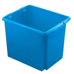 Leichter Drehstapelbehälter, LxBxH 455x360x360 mm, 45 Liter, blau