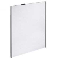 Türschild, BxH 301x424 mm, metallic-silber, Einsteckschild BxH 297x420 mm, DIN A3 hoch