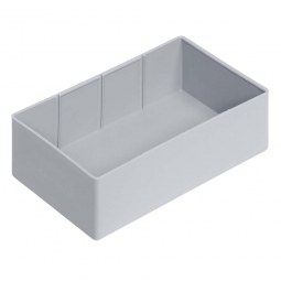 Einsatzkasten für Stapelbehälter 600x400 mm, LxBxH 179x112x55 mm, Farbe grau