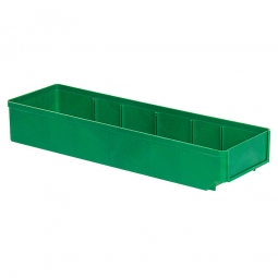 Regalkasten, grün, LxBxH 500x152x83 mm, Polystyrol-Kunststoff (PS), Gewicht 375 g