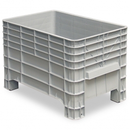 Volumenbox mit 4 Füßen, 276 Liter, LxBxH 1030x630x670 mm, grau
