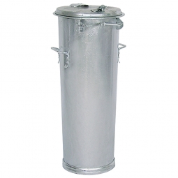 System-Mülleimer 65 Liter, Stahlblech, verzinkt