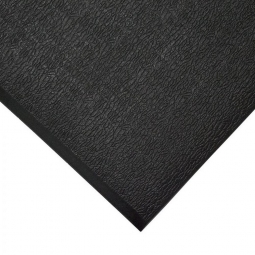 Ergonomische Arbeitsplatzmatte / Antiermüdungsmatte mit Strukturoberfläche, schwarz, LxB 1500x900 mm, Stärke 9 mm, Vinyl-Schaum-Belag