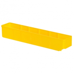 Regalkasten, gelb, LxBxH 500x93x83 mm, Polystyrol-Kunststoff (PS), Gewicht 285 g