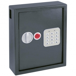 Elektronischer Schlüsseltresor mit 48 Schlüsselhaken, Zahlencode und Schlüsseleinwurf, BxTxH 300x95x365 mm