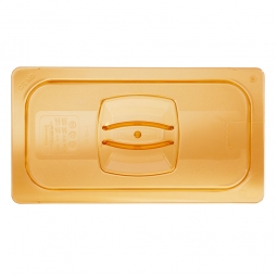 Auflagedeckel für Schale GN1/3, LxB 325x176 mm, Ultem-Kunststoff, bernsteinfarben