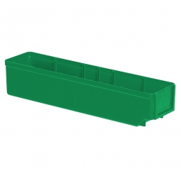 Regalkasten, grün, LxBxH 400x93x83 mm, Polystyrol-Kunststoff (PS), Gewicht 250 g