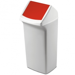 Abfall- und Wertstoffsammler mit Schwingdeckel, BxTxH 366x320x747 mm, 40 Liter, rot