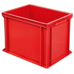 Euro-Geschirrkasten, LxBxH 400x300x320 mm, mit 2 Griffleisten, rot