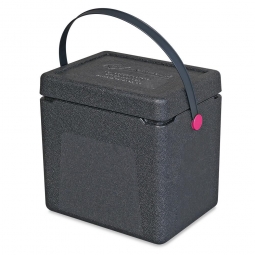 Thermobox / Kühlbox / Transport- und Isolierbox, Inhalt 20 Liter, Clip magenta