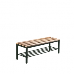 Freistehende Sitzbank mit Schuhrost, LxTxH 1000x355x420 mm Freistehende Sitzbank mit Schuhrost, LxTxH 1000x355x420 mm