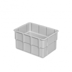 Einsatzkasten für Stapelbehälter 400x300 mm, LxBxH 181x131x102 mm, Farbe grau