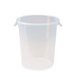 Runder Lebensmittel-Behälter, Inhalt 7,5 Liter, mit Massskala