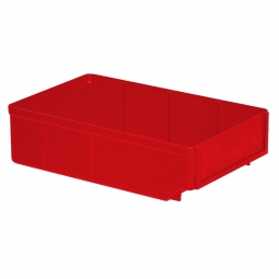 Regalkasten, rot, LxBxH 300x186x83 mm, Polystyrol-Kunststoff (PS), Gewicht 260 g