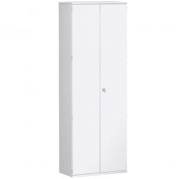 Garderobenschrank PRO, weiß, BxTxH 800x425x2304 mm, 2 Fachböden, 1 Kleiderstange