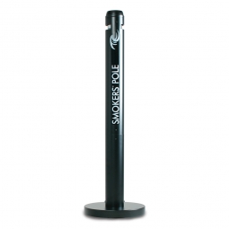 Aluminium-Standaschenbecher "Smokers’ Pole", schwarz