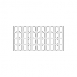 Gitterregalboden aus Kunststoff (Polystyrol), BxT 1150x580 mm, bestehend aus 2 Bodensegmenten