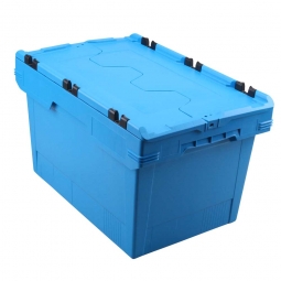 Mehrwegbehälter "Universal", verplombbar, LxBxH 600x400x350 mm, 58 Liter, blau