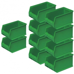 10x Sichtbox PROFI LB4, grün, Inhalt 2,9 Liter