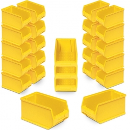 20x Sichtbox PROFI LB4, gelb + GRATIS: 5 zusätzliche Sichtboxen geschenkt!