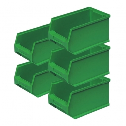 5x Sichtbox PROFI LB4, grün, Inhalt 2,9 Liter