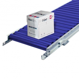 Leicht-Rollenbahn, LxB 1000x400 mm, Achsabstand: 75 mm, Tragrollen Ø 50x2,8 mm