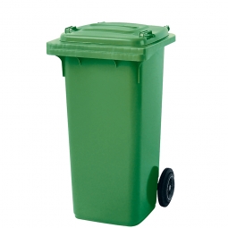Müllbehälter, 120 Liter, grün, BxTxH 480x550x930 mm, Polyethylen (PE-HD)