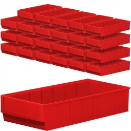 Regalkasten-Set "Profi", 24-teilig, rot, LxBxH 400x183x81 mm, Polypropylen-Kunststoff (PP)