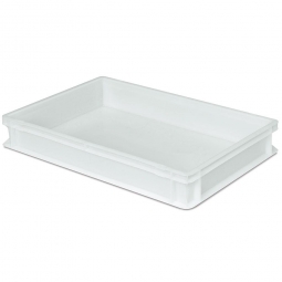 Teiglingbehälter für Pizza Rohlinge, PE-HD, LxBxH 600x400x90 mm, 17 Liter, weiß