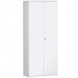 Garderobenschrank PRO, weiß, BxTxH 1000x425x2304 mm, 7 Fachböden, 1 Kleiderstange