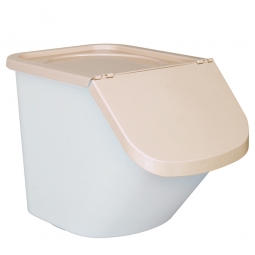 Zutatenbehälter / Zutatenspender, 40 Liter, LxBxH 610x430x450 mm, weiß/beige