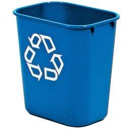 Papierkorb, 26 Liter, blau, Polyethylen, BxTxH 365x260x380 mm