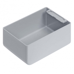 Einsatzkasten für Stapelbehälter 400x300 mm, LxBxH 128x89x55 mm, Farbe grau