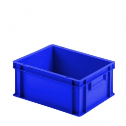 Euro-Stapelbehälter mit 2 Griffleisten, LxBxH 400x300x175 mm, blau