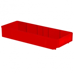 Regalkasten, rot, LxBxH 500x186x83 mm, Polystyrol-Kunststoff (PS), Gewicht 475 g