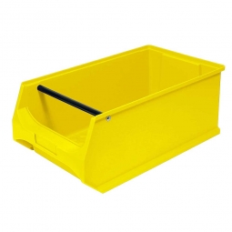 Sichtbox PROFI LB 2T mit Tragstab, gelb, Inhalt 21,8 Liter, LxBxH 500x300x200 mm, innen 425x270x190 mm
