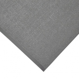 Ergonomische Arbeitsplatzmatte / Antiermüdungsmatte mit Strukturoberfläche, grau, LxB 600x900 mm, Stärke 9 mm, Vinyl-Schaum-Belag