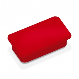 Haftmagnete, rot, eckig 23x50 mm, Haftkraft 1000 g, Paket=10 Magnete