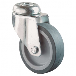 Apparate-Lenkrolle, Rad-ØxB 50x18 mm, Tragkraft 40 kg, grau