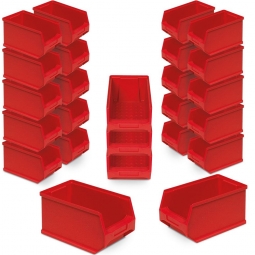 20x Sichtbox PROFI LB4, rot + GRATIS: 5 zusätzliche Sichtboxen geschenkt!