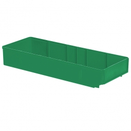 Regalkasten, grün, LxBxH 500x186x83 mm, Polystyrol-Kunststoff (PS), Gewicht 475 g