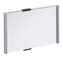 Türschild, BxH 153x215 mm, metallic-silber, Einsteckschild BxH 149x210,5 mm