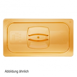 Auflagedeckel für Schale GN1/2, LxB 325x265 mm, Ultem-Kunststoff, bernsteinfarben