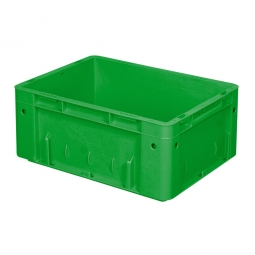 Schwerlastbehälter, geschlossen, PP, LxBxH 400x300x175 mm, 15 Liter, 2 Griffleisten, grün