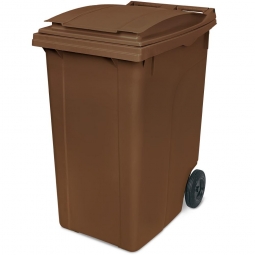 Müllbehälter, 360 Liter, braun, BxTxH 620x860x1090 mm, Polyethylen (PE-HD)